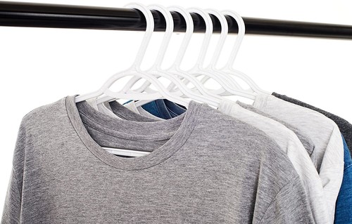 No Slip Plastic Hangers with Grip Strip Shirts Ties - Picture 6 of 9