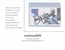 Brian Skrudland New York NY Rangers AUTOGRAPH AUTO SIGNED INDEX HOCKEY CARD COA