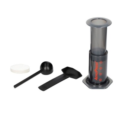 AeroPress Kaffeemaschine + 100 Filter Espresso Style 1-3 Tassen Aerobie Aeropress