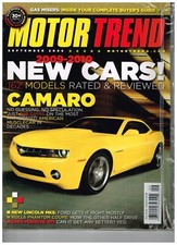 MOTOR TREND SEPTEMBER 2008-NEW LICOLN MKS-ROLLS PHANTOM COUPE-PORSCHE 911-CAMARO