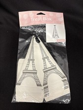 Party in Paris Cone Shaped Eiffel Tower Favor Boxes 8 Pack Paper 7.6" x 3" x 3"