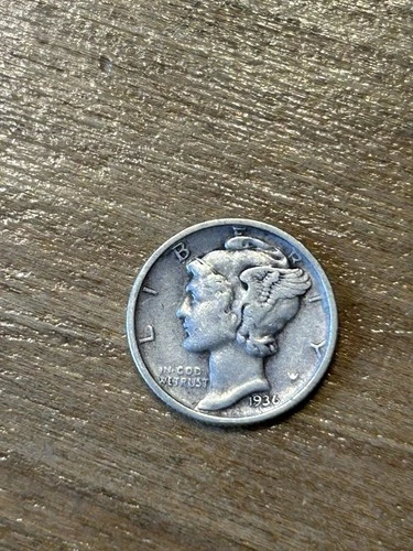 1936D Mercury Dime VF