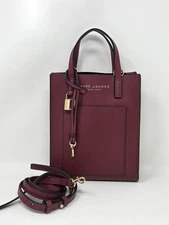 Marc Jacobs Mini Grind Burgundy Leather Mini Tote