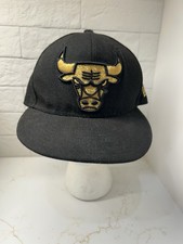 Chicago Bulls New Era 9Fifty Black/Gold NBA Snapback Hat Cap One Size Fits Most
