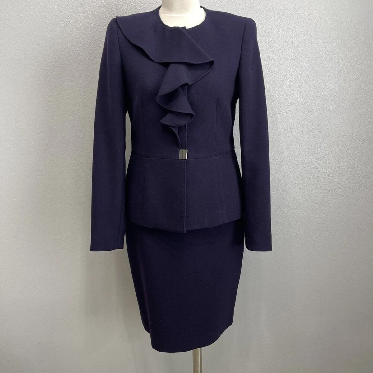 anne klein evening business suit dresses NEW Anne Klein Skirt Suit Size 8P Petite Two Piece Set Executive Pockets