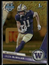 Jalen McMillan SN 2023 Bowman University Chrome Washington Huskies