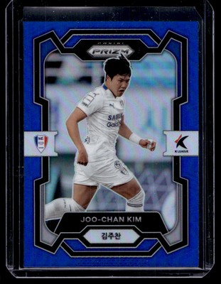 2024 Panini Prizm K League #169 Joo-Chan Kim Blue Prizm #/75