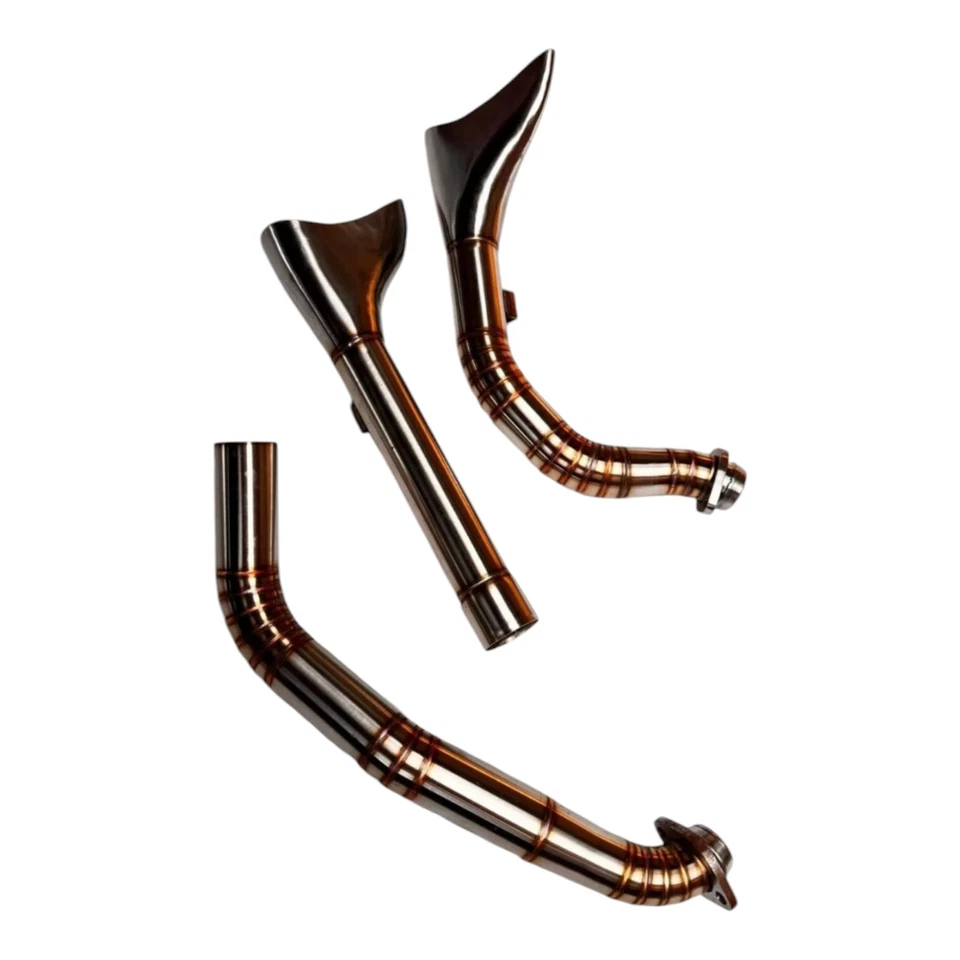 Harley-Davidson Evo Engine 2-Into-2 Exhaust | Custom Fishtail Design - Image 2 of 4