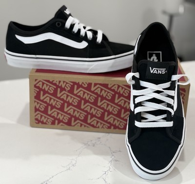 VANS Filmore Decon Black White Suede Canvas Skate Shoes Men's old skool Sz8