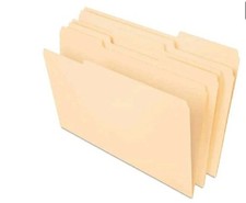 Pendaflex File Folders, 1/3 Cut Top Tab, Legal, Manila, 100/Box 078787733206