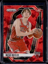 2024-25 Panini Prizm Matas Buzelis RC Red Ice Rookie #252 Bulls