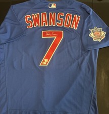 Dansby Swanson signed Official MLB Chicago Cubs Nike Jersey Fanatics COA