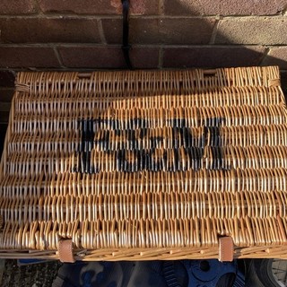 Original Fortnum & Mason (F&M) Picknickkorb Korb aus Weide 49 cm x 30 cm x 22 cm