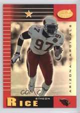 1999 Leaf Certified Mirror Red Simeon Rice #1 1u9