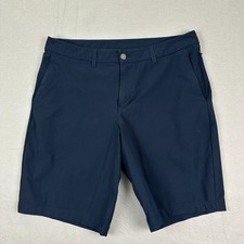 Lululemon Commission Short Mens 34 Navy Relaxed Warpstreme 11" Inseam Outdoors