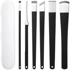 Ingrown Toenail Removal Kit 6 Pieces with Storage Box Callus Shaver Tool