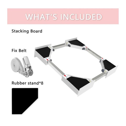 NIUXX Kit Apilable Universal/Marco de Conexión para Lavadora y - Imagen 3 de 6