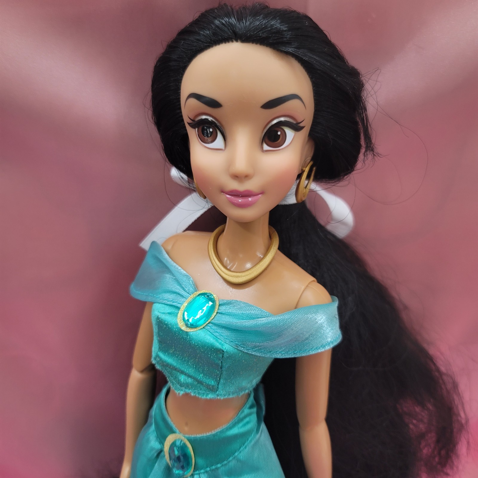 DISNEY STORE EXCLUSIVE JASMINE 17" SINGING DOLL ALADDIN RARE