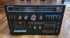 vtg SOUNDESIGN #5958 AM/FM Stereo Receiver w/ Cassette & 8 track Players * VIDEO