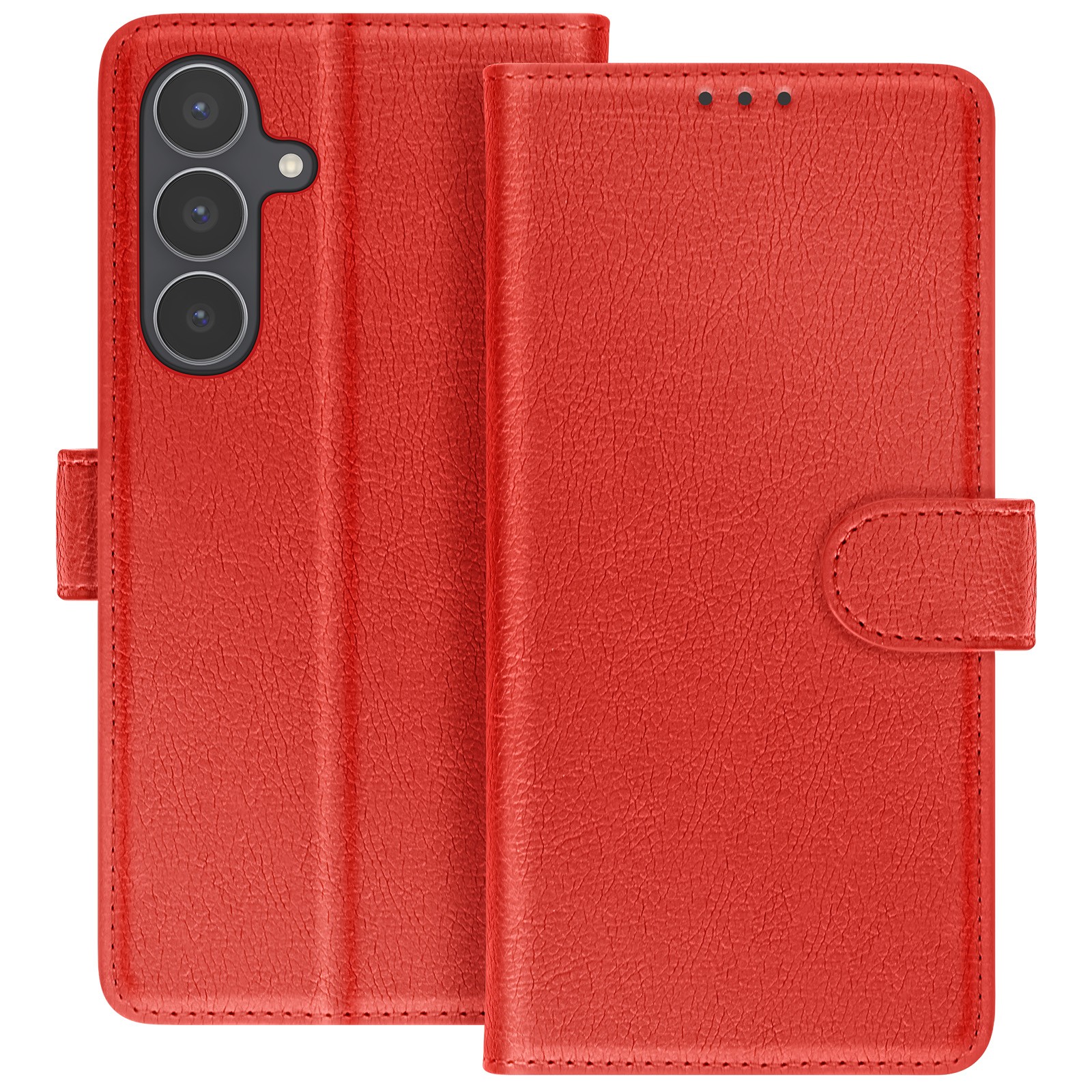 Housse Galaxy S25 FE avec clapet magnétique et support vidéo Chesterfield