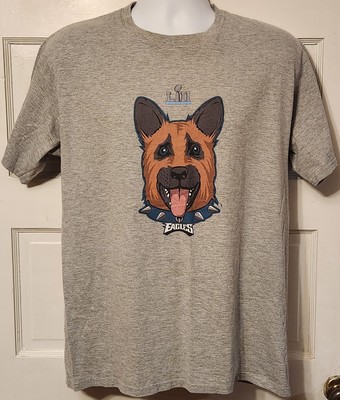 Philadelphia Eagles T Shirt Adult Large NFL Pro Line Fanatics Super Bowl LII Dog