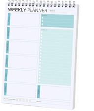 Weekly Planner Notepad,Spiral To Do List Undated Planning Pad, We