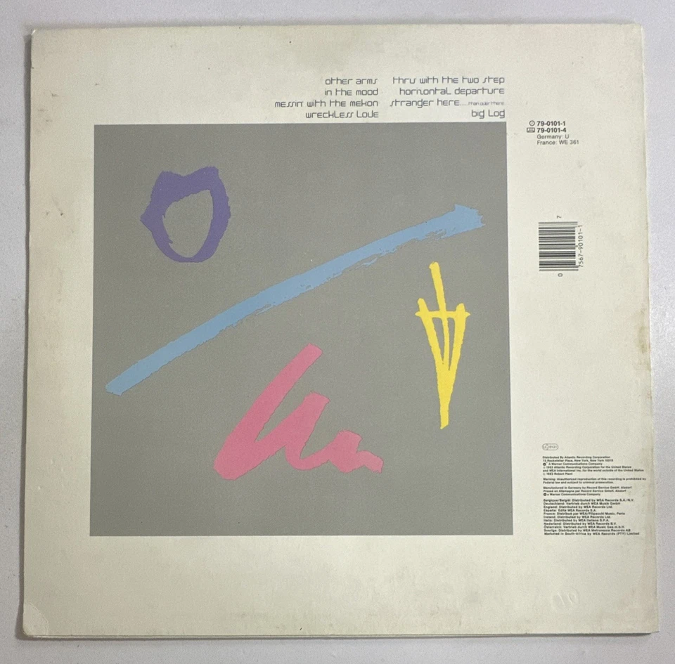 Robert Plant The Principle Of Moments Vinyl Lp Record Rock VG+ / VG+ Condition - Image 3 of 4