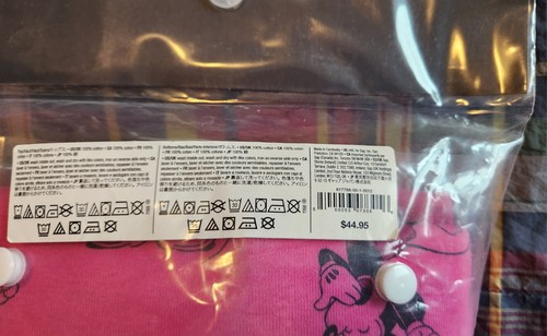 NEW kids girls GAP pink Disney Mickey Mouse cotton long sleeve pajamas size 12Y - Picture 4 of 5
