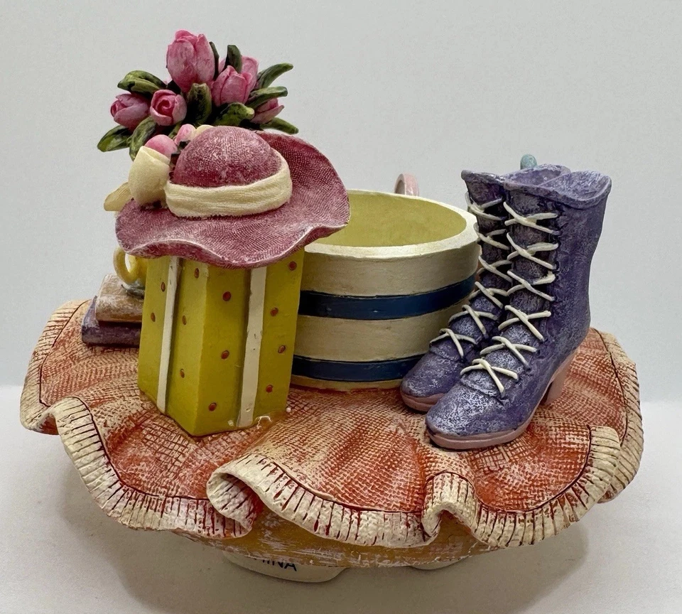 Винтажный домашний интерьер тюльпаны цветы и «Викторианская леди» аксессуары свечи банка Топпер - Изображение 3 из 4