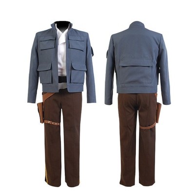 Star Wars: Han Solo Jedi Cosplay Costume Halloween Carnival Suit Coat Pants Belt