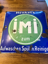 Henkel iMi Emailschild Haushalt Hochformat Aufwaschen Sp&uuml;len Reinigen