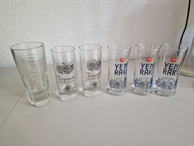 6 Gläser Set   Ramazzotti, Yeni Raki, Tsipouro