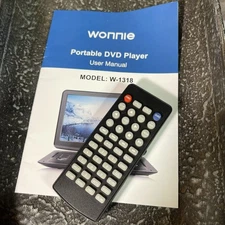 Remote Control For WONNIE W-1318BU W-US-1589B W-B150 Portable DVD Disc Player