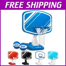 Poolside Basketball Hoop Set with 2 Balls and Pump