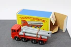 VINTAGE MATCHBOX LESNEY No. 10 Pipe Truck   w/BOX 1960's Mint Grade