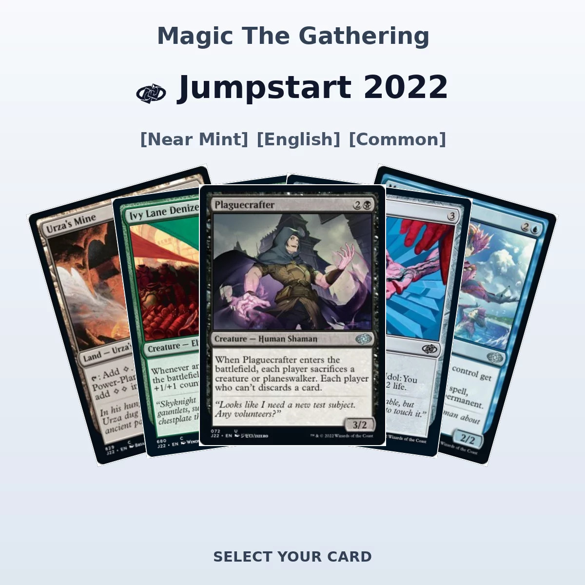 Magic The Gathering Jumpstart 2022 - Select Your Cards (NM, Common)