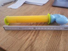 Feuerwerk-Wasserpistole 30cm gelb/blau Wasserspritze leicht beschädigt