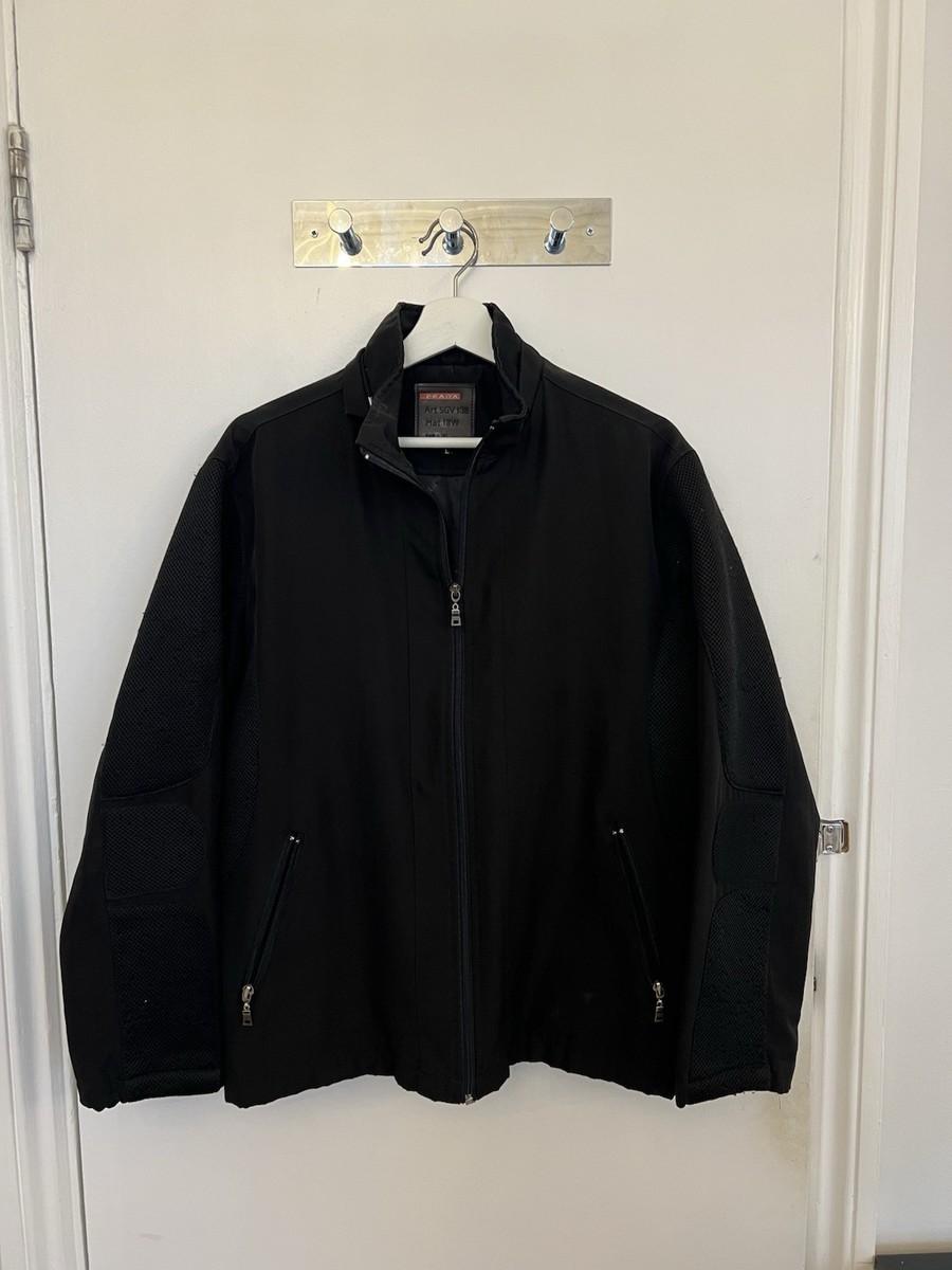 Black Men's Prada Jacket Vintage Size L Rare Designer | eBay UK