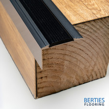 V1 Stair Nosing Screw Down Step Nosing Grey Threshold Strip 0.9m