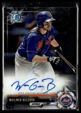 2017 BOWMAN CHROME AUTO WUILMER BECERRA METS