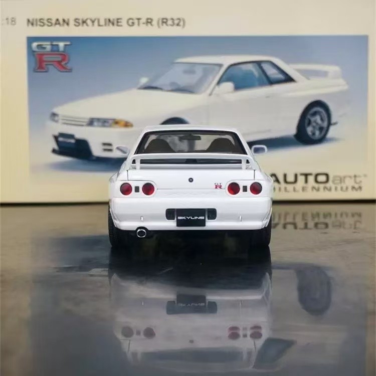 貴重！絶版 AUTO art NISSAN SKYLINE GT-R(R32 RARE* 1/18 AUTOart Nissan Skyline GT-R R32 Crystal White JDM | eBay