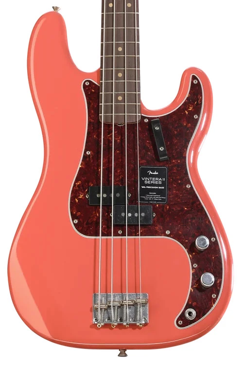 fender precision bass fiesta red products for sale | eBay