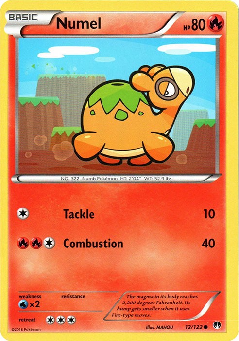 Numel - 12/122 - Common (Hp) BREAKPoint - Fire Pokémon