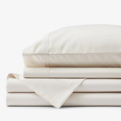 The Company Store Legends Hotel Supima Wrinkle-Free Sheet Set Ivory Queen, NWT