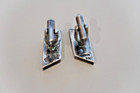 Vintage Antonio Pineda 970 Silver Modernist Taxco Obsidian Cufflinks — photo 5