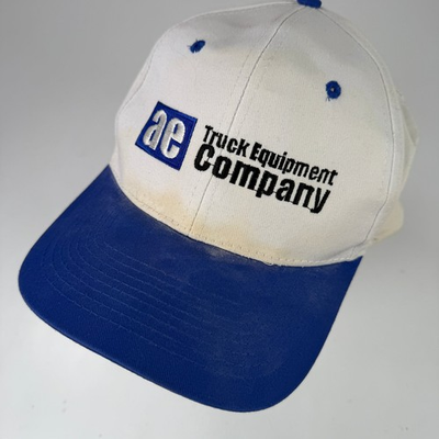 #ad #ad Cobra Caps AE Truck Equipment Company Snapback Hat White Blue OSFA $9.09