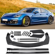 For Porsche Panamera 2010-22 Car Front Bumper Lip Spoilerside Skirtsrear Lip For Porsche Panamera 2010-22 Car Front Bumper Lip Spoilerside Skirtsrear Lip