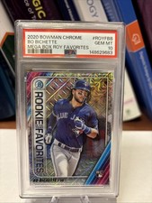 2020 Bowman - Rookie of the Year Fav Chrome Bo Bichette #ROYF-BB Mojo PSA 10