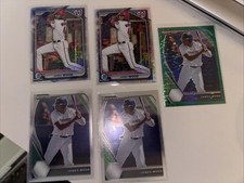 2024 Chrome Prospects James Wood #BCP-91 Mojo Refractor (RC) 2, Green Wave Draft