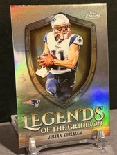 2025 TOPPS CHROME LEGENDS OF THE GRIDIRON LOG24 JULIAN EDELMAN REFRACTOR